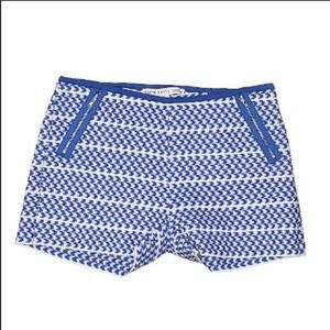 HYFVE Blue Houndstooth stretch Shorts